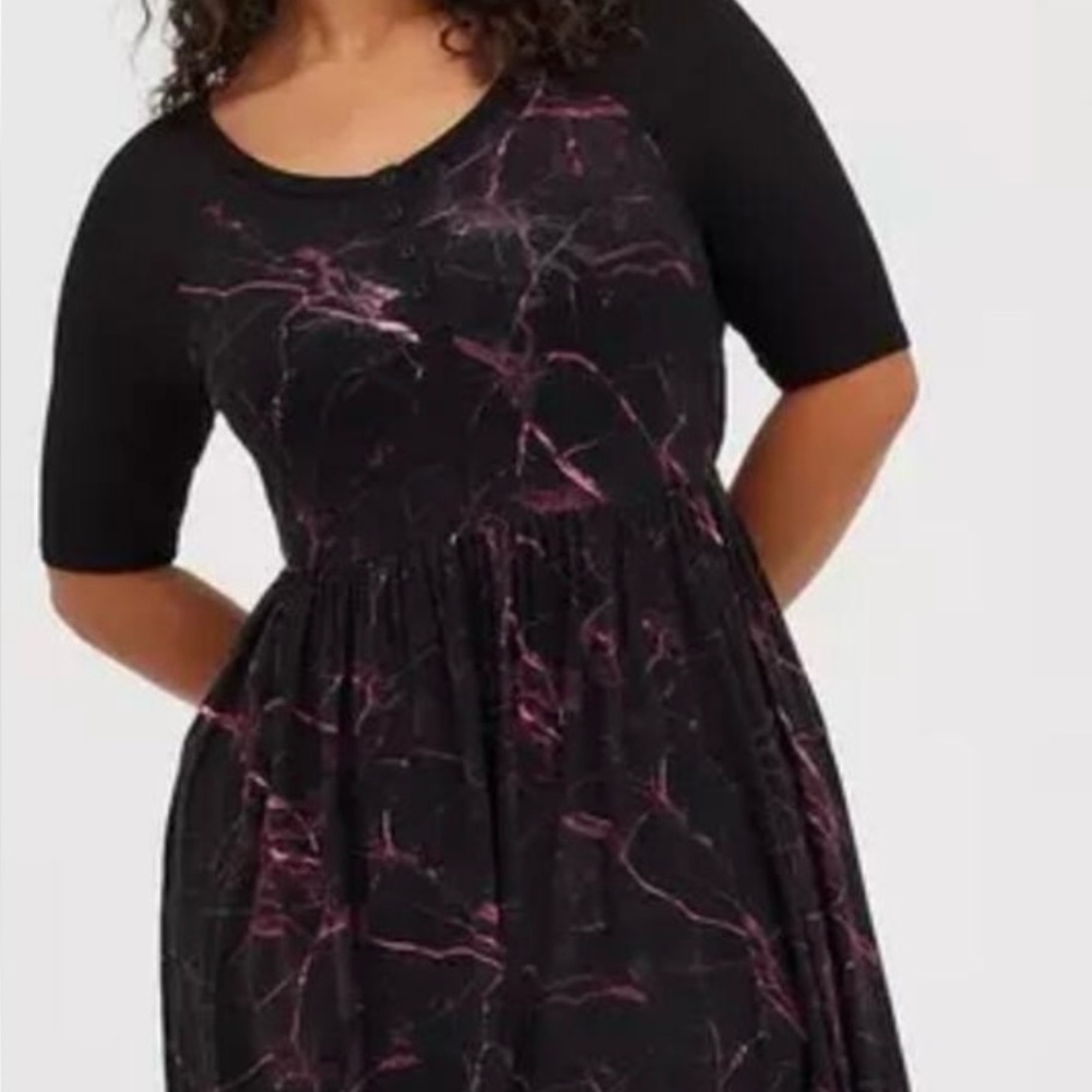 torrid Whimsigoth Super Soft Henley skater dress. Comfy purple size 3.